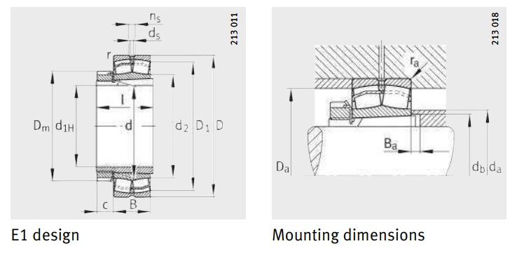 22315-E1-XL-K + H2315 drawing and Load chart